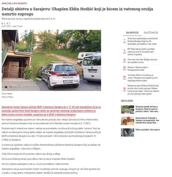 Bosnia-and-Herzegovina-avmp/Detalji-ubistva-u-Sarajevu_-Uhapsen-Eldin-Hodzic-koji-je-hicem