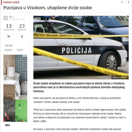 Bosnia-and-Herzegovina-avmp/Discharging-a-firearm