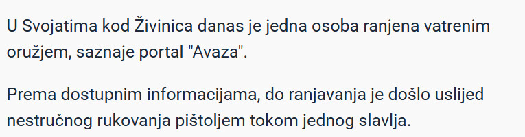 Bosnia-and-Herzegovina-avmp/Drama-kod-Zivinica-Muskarac-sam-sebe-ranio-pistoljem