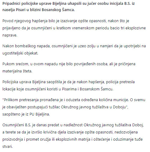 Bosnia-and-Herzegovina-avmp/Drama-u-Bosanskom-Samcu-Muskarac-bacao-bombe-na-kafic-pa-uzeo-