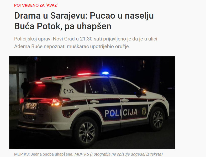 Bosnia-and-Herzegovina-avmp/Drama-u-Sarajevu-Pucao-u-naselju-Buca-Potok-pa-uhapsen_1