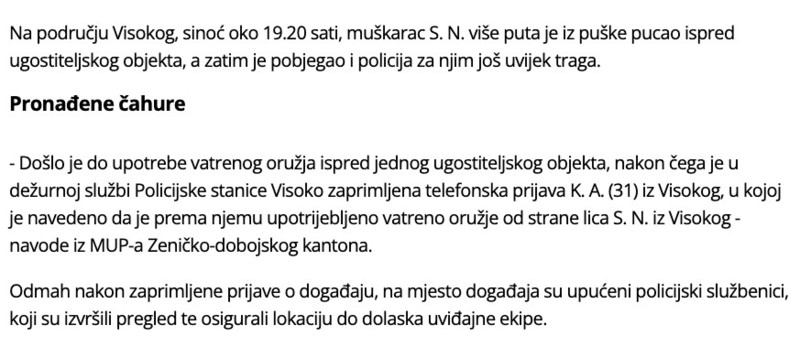 Bosnia-and-Herzegovina-avmp/Drama-u-Visokom_-Ispred-kafica-_Lucky_-29-godisnjak-pucao-iz-p_1