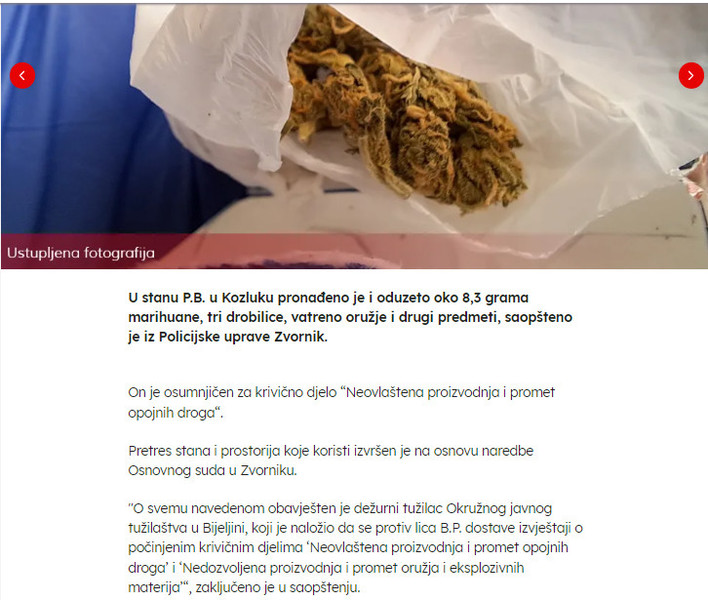 Bosnia-and-Herzegovina-avmp/Droga-i-oruzje-pronadjeni-u-stanu-u-Kozluku