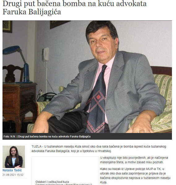 Bosnia-and-Herzegovina-avmp/Drugi-put-bacena-bomba-na-kucu-advokata-Faruka-Balijagica