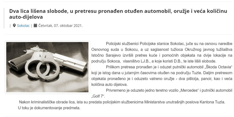 Bosnia-and-Herzegovina-avmp/Dva-lica-lisena-slobode-u-pretresu-pronaden-otuden-automobil-o