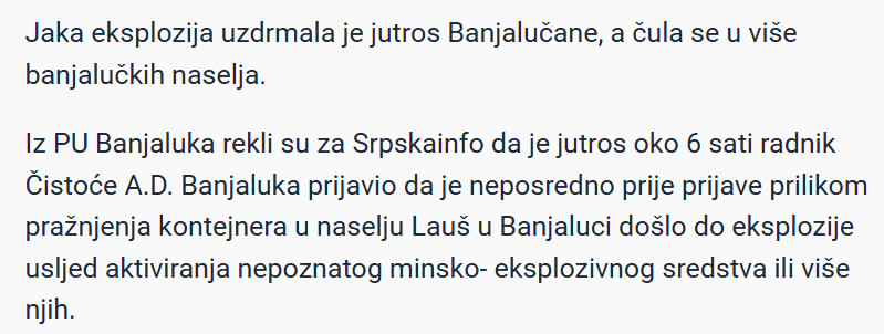 Bosnia-and-Herzegovina-avmp/Eksplozija-odjeknula-u-kamionu-Cistoce-tokom-praznjenja-kontejnera-cule-se-snazne-detonacije_1