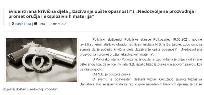Bosnia-and-Herzegovina-avmp/Evidentirana-krivicna-djela-Izazivanje-opste-opasnosti-i-Nedoz