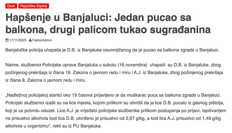 Bosnia-and-Herzegovina-avmp/Hapsenje-u-Banjaluci_-Jedan-pucao-sa-balkona-drugi-palicom-tuk