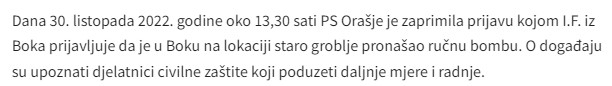 Bosnia-and-Herzegovina-avmp/I.F.-iz-Boka-pronasao-rucnu-bombu