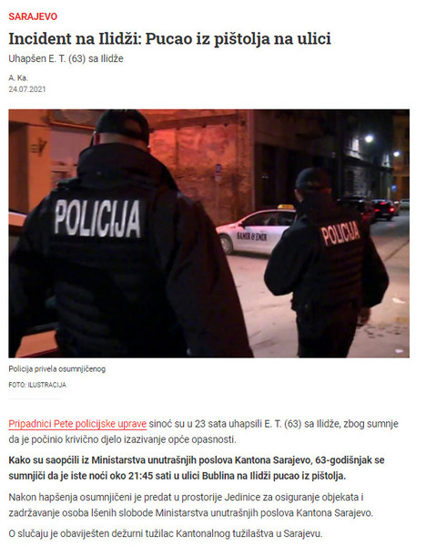 Bosnia-and-Herzegovina-avmp/Incident-na-Ilidzi_-Pucao-iz-pistolja-na-ulici