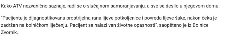 Bosnia-and-Herzegovina-avmp/Iz-vatrenog-oruzja-ranjen-policajac---Glas-Srpske1