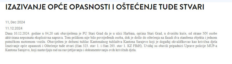 Bosnia-and-Herzegovina-avmp/Izazivanje-opce-opasnosti-i-ostecenje-tude-stvari-_-Ministarst