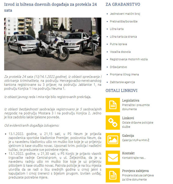 Bosnia-and-Herzegovina-avmp/Izvod-iz-biltena-dnevnih-dogadaja-_-MUP-HNK-Z
