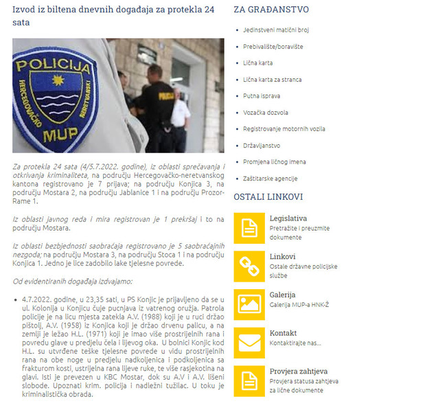 Bosnia-and-Herzegovina-avmp/Izvod-iz-biltena-dnevnih-dogadaja-za-protekla-24-sata-_-MUP-HN_24