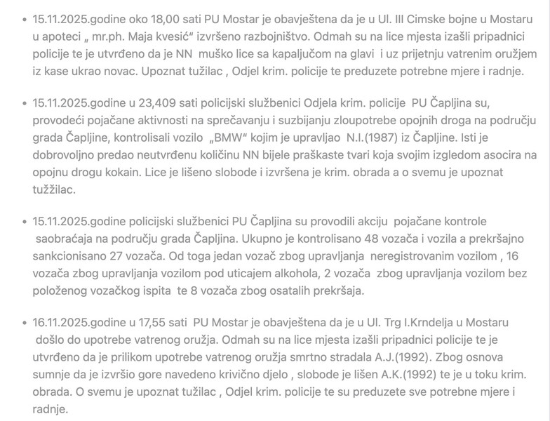 Bosnia-and-Herzegovina-avmp/Izvod-iz-biltena-dnevnih-dogadaja-za-protekli-vikend--MUP-HNK_11