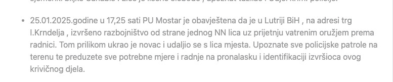 Bosnia-and-Herzegovina-avmp/Izvod-iz-biltena-dnevnih-dogadaja-za-protekli-vikend--MUP-HNK_4