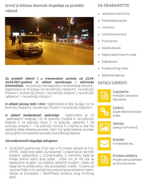 Bosnia-and-Herzegovina-avmp/Izvod-iz-biltena-dnevnih-dogadaja-za-protekli-vikend-_-MUP-HNK_11
