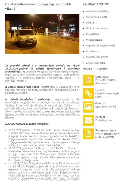 Bosnia-and-Herzegovina-avmp/Izvod-iz-biltena-dnevnih-dogadaja-za-protekli-vikend-_19.06