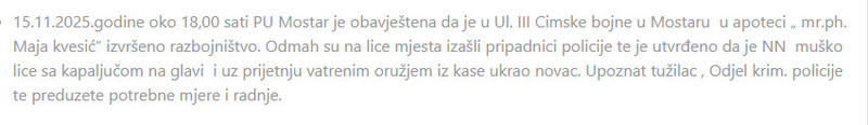 Bosnia-and-Herzegovina-avmp/Izvod-iz-biltena-dnevnih-dogadaja-za-protekli-vikend_1