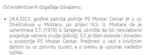 Bosnia-and-Herzegovina-avmp/Izvod-iz-biltena-dnevnih-dogadjaja_1