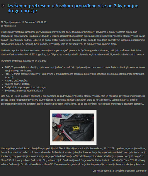 Bosnia-and-Herzegovina-avmp/Izvrsenim-pretresom-u-Visokom-pronadeno-vise-od-2-kg-opojne-dr
