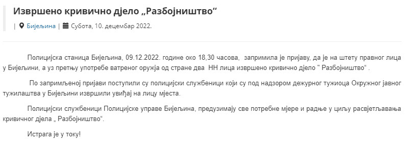 Bosnia-and-Herzegovina-avmp/Izvrseno-krivicno-djelo-razbojnistvo