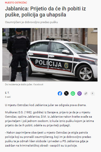 Bosnia-and-Herzegovina-avmp/Jablanica_-Prijetio-da-ce-ih-pobiti-iz-puske-policija-ga-uhap
