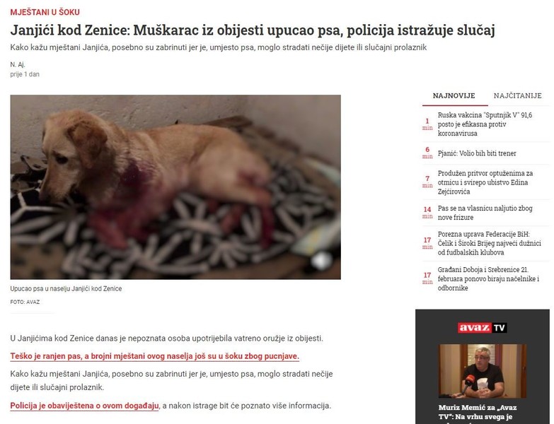 Bosnia-and-Herzegovina-avmp/Janjici-kod-Zenice_-Muskarac-iz-obijesti-upucao-psa-policija-i