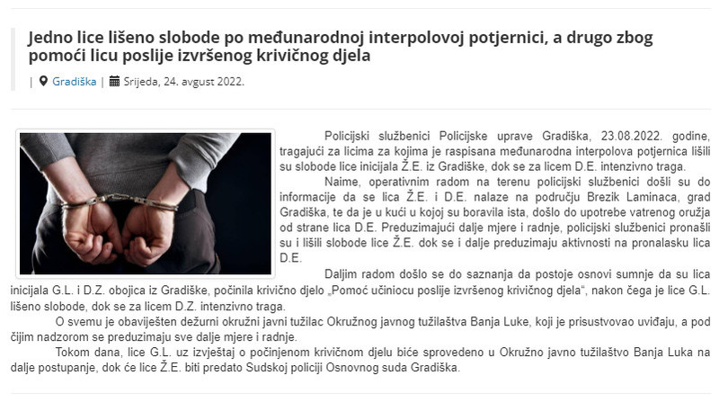 Bosnia-and-Herzegovina-avmp/Jedno-lice-liseno-slobode-po-medunarodnoj-interpolovoj-potjern
