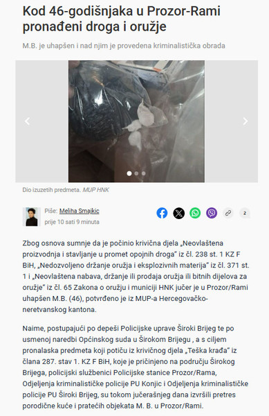 Bosnia-and-Herzegovina-avmp/Kod-46-godisnjaka-u-Prozor-Rami-pronadeni-droga-i-oruzje