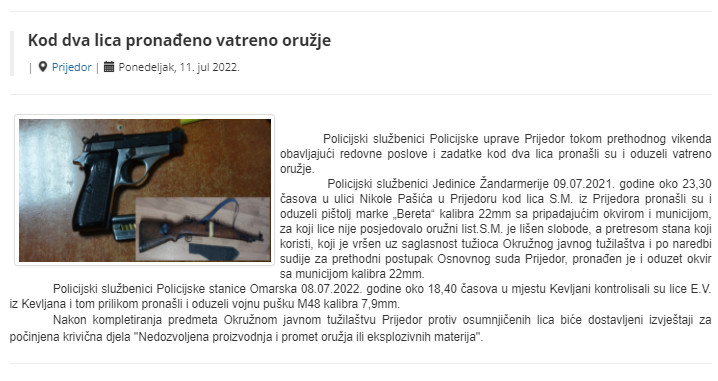 Bosnia-and-Herzegovina-avmp/Kod-dva-lica-pronadeno-vatreno-oruzje_1