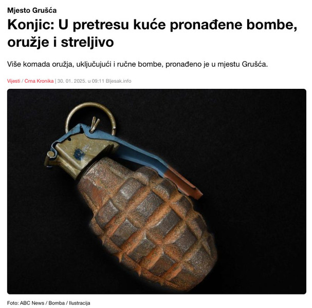 Bosnia-and-Herzegovina-avmp/Konjic_-U-pretresu-kuce-pronadene-bombe-oruzje-i-streljivo-_-B