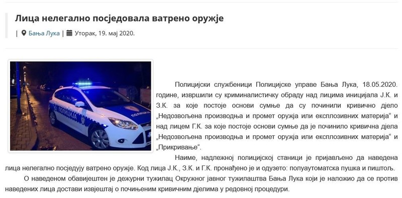 Bosnia-and-Herzegovina-avmp/Lica-nelegalno-posjedovala-vatreno-oruzje