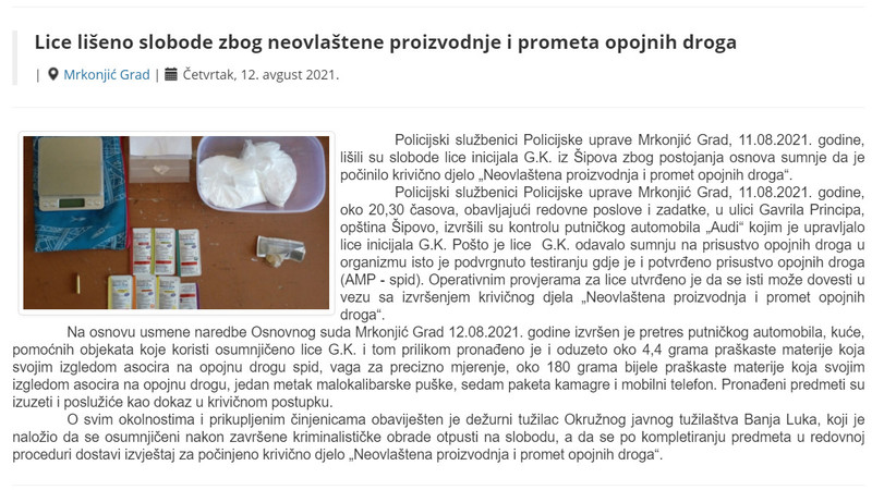 Bosnia-and-Herzegovina-avmp/Lice-liseno-slobode-zbog-neovlastene-proizvodnje-i-prometa-opo