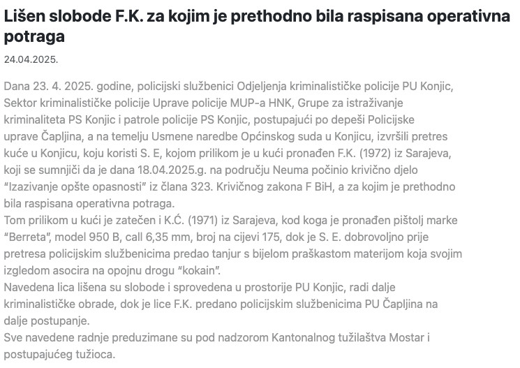 Bosnia-and-Herzegovina-avmp/Lisen-slobode-F.K.-za-kojim-je-prethodno-bila-raspisana-operat