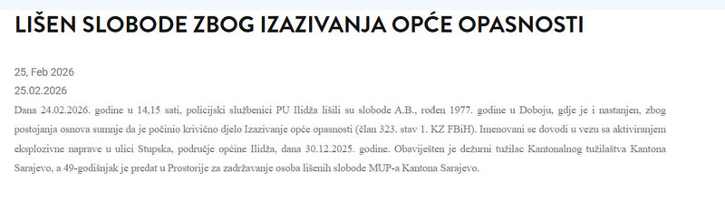 Bosnia-and-Herzegovina-avmp/Lisen-slobode-zbog-izazivanja-opce-opasnosti_1