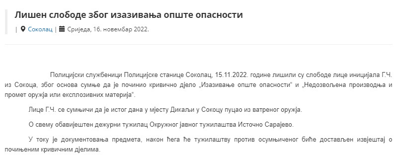 Bosnia-and-Herzegovina-avmp/Lisen-slobode-zbog-izazivanja-opste-opasnosti_1