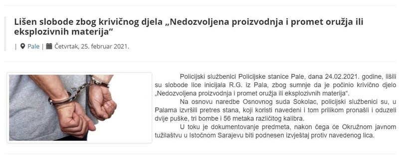 Bosnia-and-Herzegovina-avmp/Lisen-slobode-zbog-krivicnog-djela-Nedozvoljena-proizvodnja-i-_1