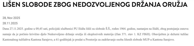 Bosnia-and-Herzegovina-avmp/Lisen-slobode-zbog-nedozvoljenog-drzanja-oruzja-_-Ministarstvo_2