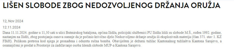 Bosnia-and-Herzegovina-avmp/Lisen-slobode-zbog-nedozvoljenog-drzanja-oruzja_