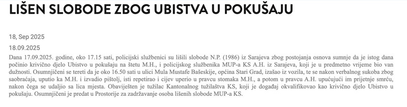 Bosnia-and-Herzegovina-avmp/Lisen-slobode-zbog-ubistva-u-pokusaju-_-Ministarstvo-unutrasnj