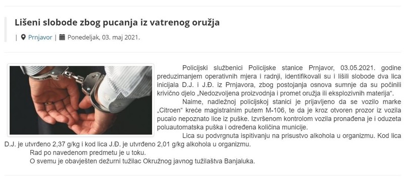 Bosnia-and-Herzegovina-avmp/Liseni-slobode-zbog-pucanja-iz-vatrenog-oruzja_2