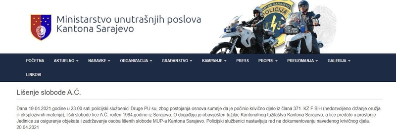 Bosnia-and-Herzegovina-avmp/Lisenje-slobode-A.C.-_-MUP