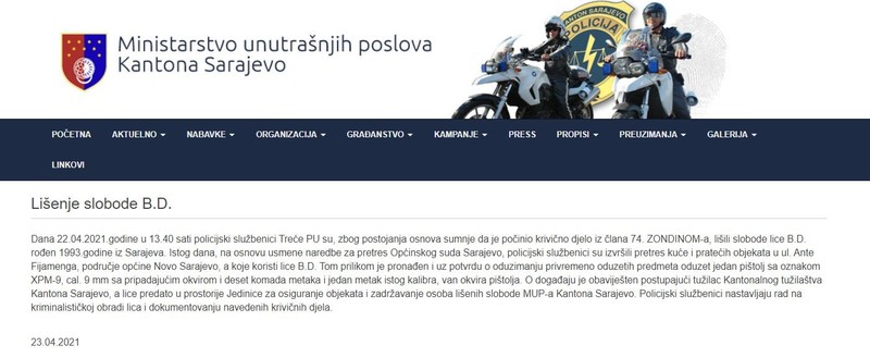 Bosnia-and-Herzegovina-avmp/Lisenje-slobode-B.D.-_-MUP