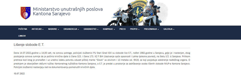 Bosnia-and-Herzegovina-avmp/Lisenje-slobode-E.T.-_-MUP_1