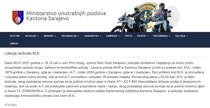Bosnia-and-Herzegovina-avmp/Lisenje-slobode-M.K.-_-MUP
