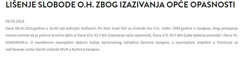 Bosnia-and-Herzegovina-avmp/Lisenje-slobode-O.H.-zbog-izazivanja-opce-opasnosti-_-Ministar