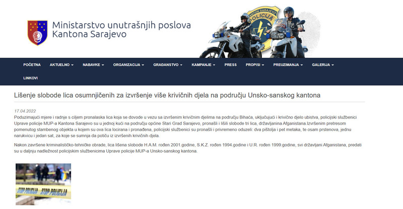 Bosnia-and-Herzegovina-avmp/Lisenje-slobode-lica-osumnjicenih-za-izvrsenje-vise-krivicnih-