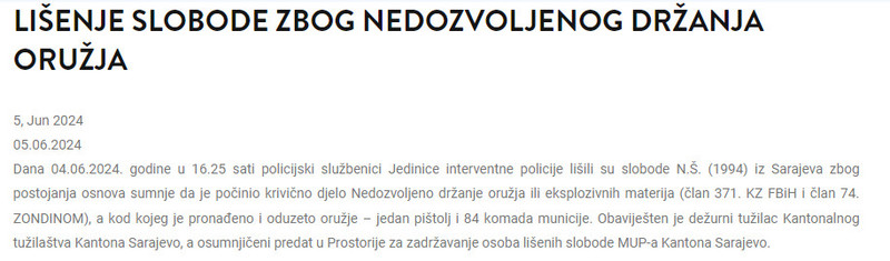 Bosnia-and-Herzegovina-avmp/Lisenje-slobode-zbog-nedozvoljenog-drzanja-oruzja-_-Ministarst