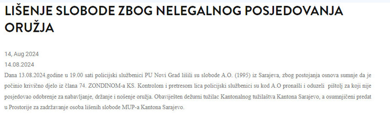 Bosnia-and-Herzegovina-avmp/Lisenje-slobode-zbog-nelegalnog-posjedovanja-oruzja-_-Ministar